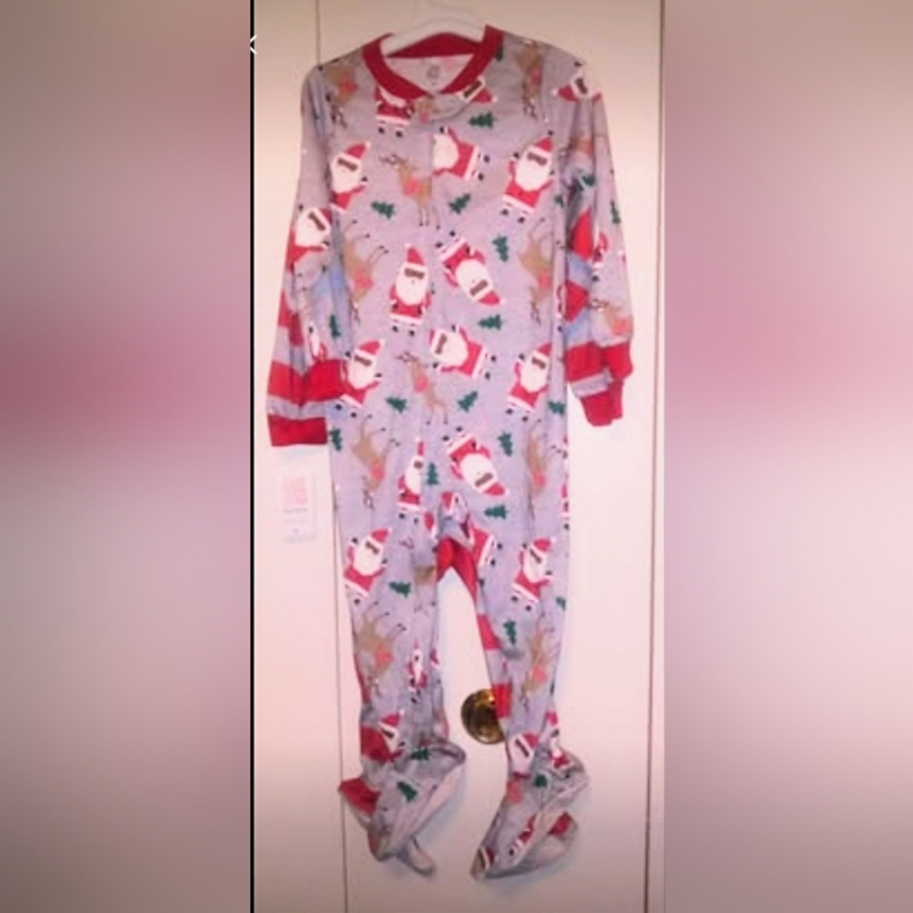 2 Pair Christmas Toddler Pajamas Girls  Santa Size 3T NWT